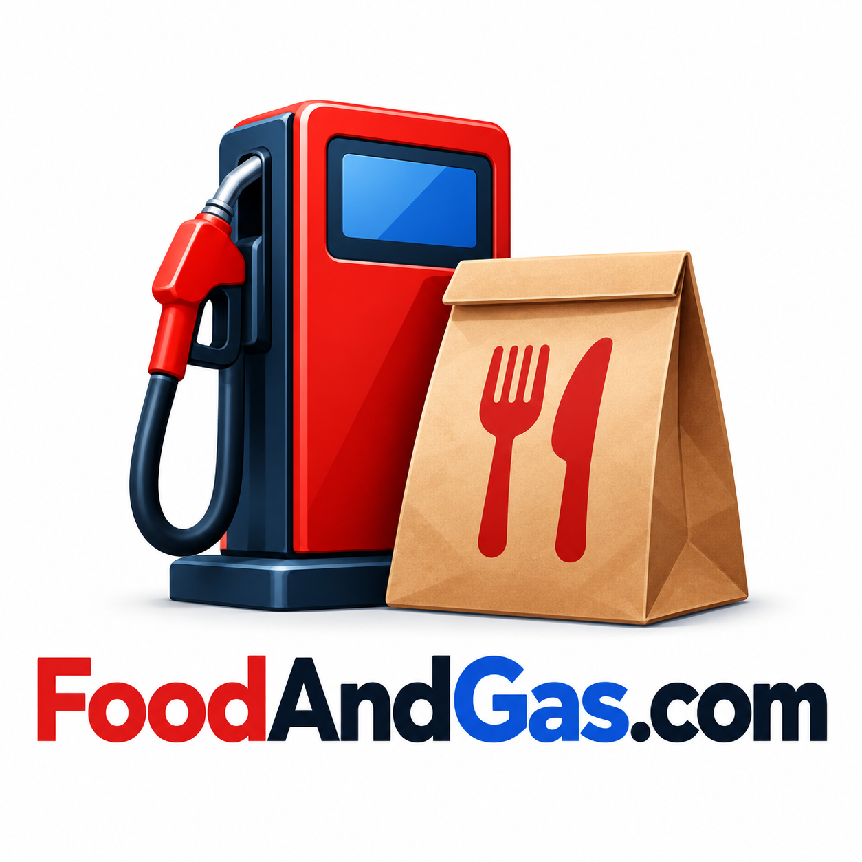FoodAndGas.com domain name artwork